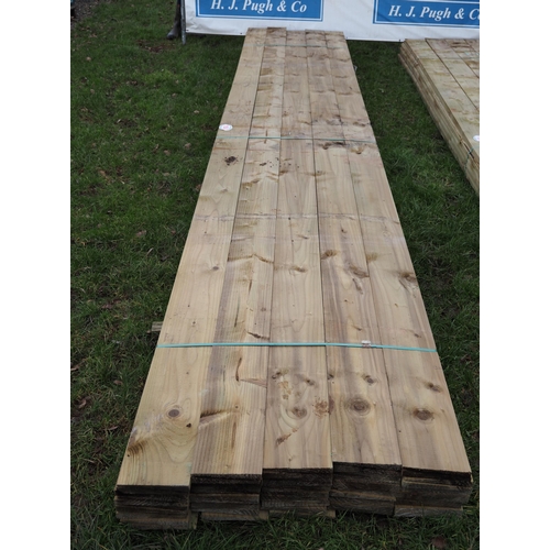 1058 - Boards feather edge 6.0m x 200 x 38 - 60