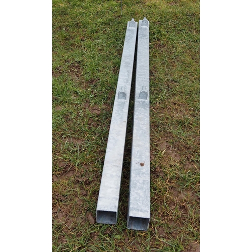 1163 - Galvanised hanging post 6ft x 3