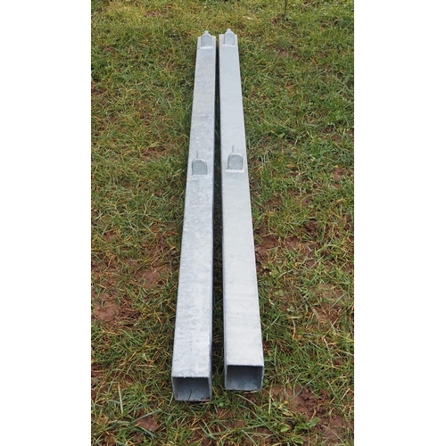 1164 - Galvanised hanging post 6ft x 3