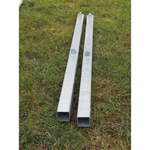 1165 - Galvanised hanging post 6ft x 3