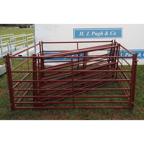 1172 - Red oxide sheep hurdles 6ft - 10