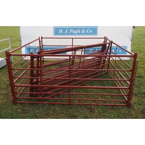 1173 - Red oxide sheep hurdles 6ft - 10