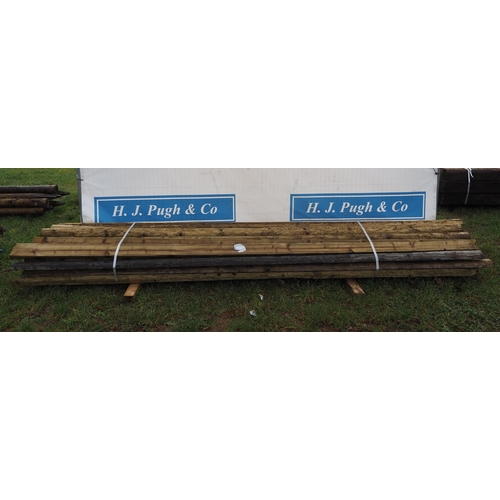 1191 - Half round rails 12ft x 4