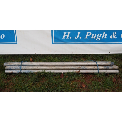 1232 - 5ft Aluminium scaffold poles - 10