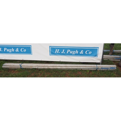 1235 - 12ft Aluminium scaffold poles - 10