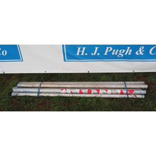 1243 - 5ft Aluminium scaffold poles - 10