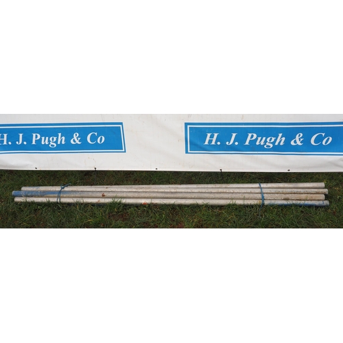 1244 - 8ft Aluminium scaffold poles - 10