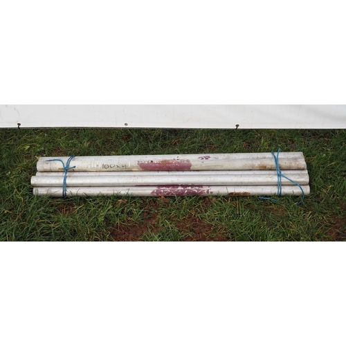 1245 - 4ft Aluminium scaffold poles - 10