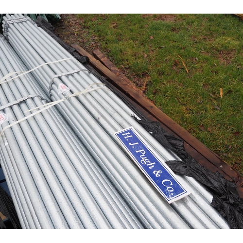 1258 - Galvanised tube 3.2m, 50mm approx. 50