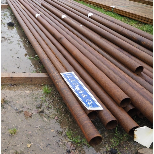 1269 - Steel tubes average 4.9m x 78 dia. - 9