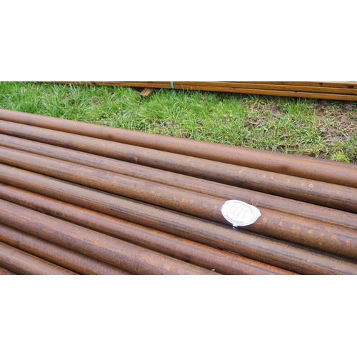 1271 - Steel tubes average 4.9m x 78 dia. - 9