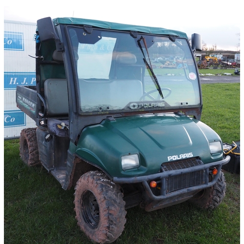 1327 - Polaris Ranger 4x4. Runs and drives. Reg. DN03 SZZ. V5 and keys in office