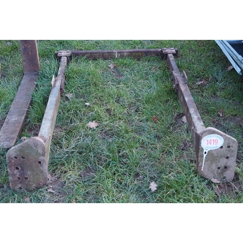 1419 - Sirocco folding roll bar frame to fit Massey Ferguson 35, 135, 148 and Ferguson TE20