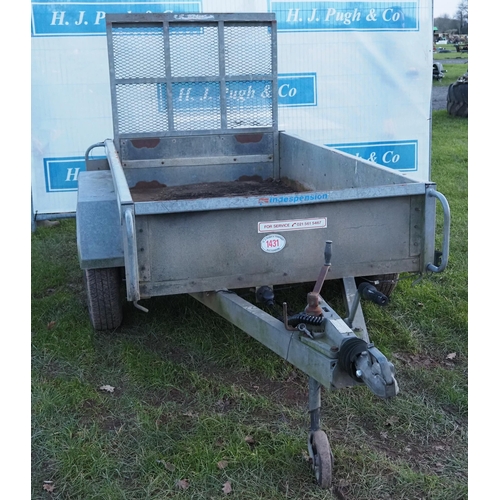 1431 - Indespension Challenger plant trailer 8x4ft