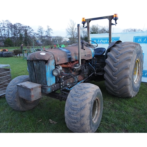 1443 - Fordson Major tractor puller with 6 cylinder engine. 130HP. Fitted with floatation tyres, power stee... 