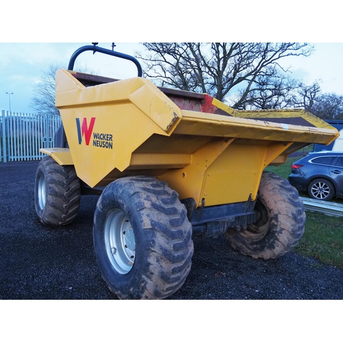 1461 - Wacker Neuson TD9 dumper, runs and drives. Showing 4175 hours. Keys in office