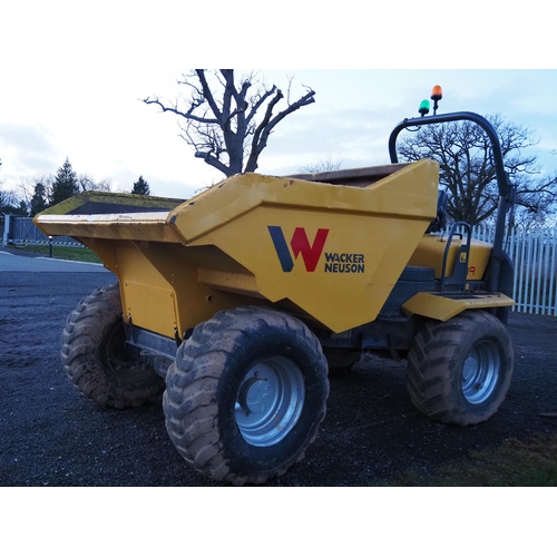 1461 - Wacker Neuson TD9 dumper, runs and drives. Showing 4175 hours. Keys in office