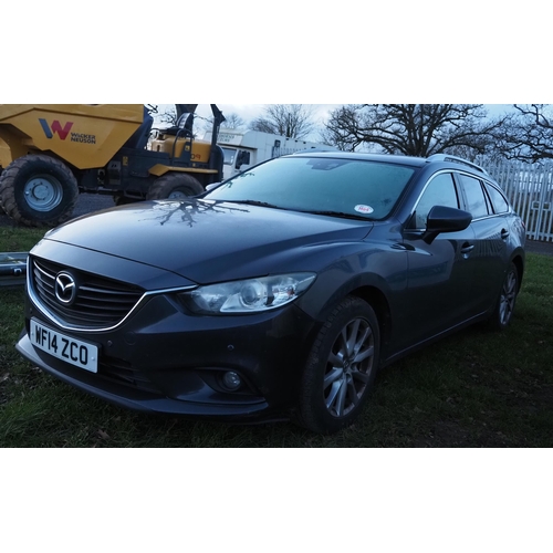 1464 - Mazda 6 Sky Activ 5 door saloon. 2014. Runs but needs attention. MOT until 1/11/23. Reg. WF14 ZCO. K... 