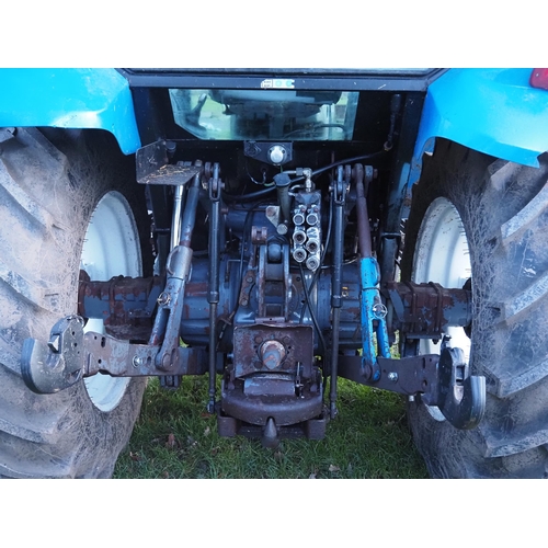 1488 - New Holland TS90 tractor. 1999. 2WD. Runs and drives, good tyres. showing 7298 hours. Log book state... 