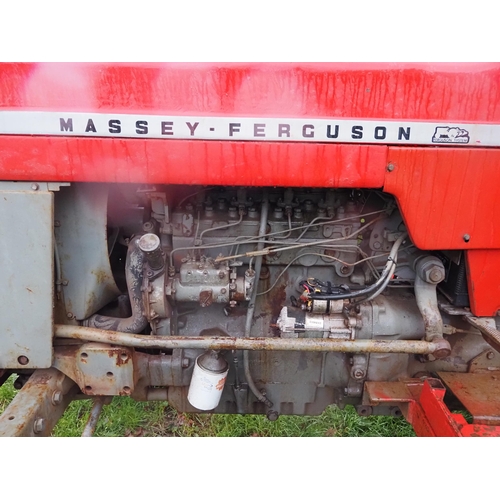 1489 - Massey Ferguson 188 tractor. Import. Fitted with inner and outer wheel weights. Runs and drives. sho... 