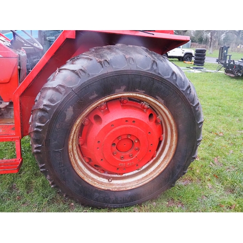 1489 - Massey Ferguson 188 tractor. Import. Fitted with inner and outer wheel weights. Runs and drives. sho... 