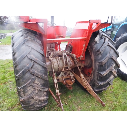 1489 - Massey Ferguson 188 tractor. Import. Fitted with inner and outer wheel weights. Runs and drives. sho... 