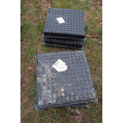 1494 - Poly pipe drain covers 2'x2ft - 4