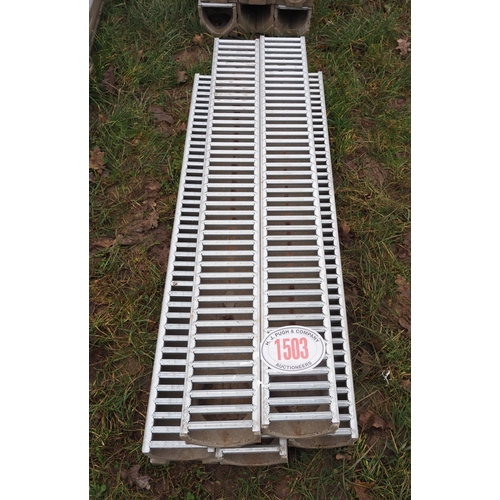 1503 - Rainwater drain channel and grating 1M - 5