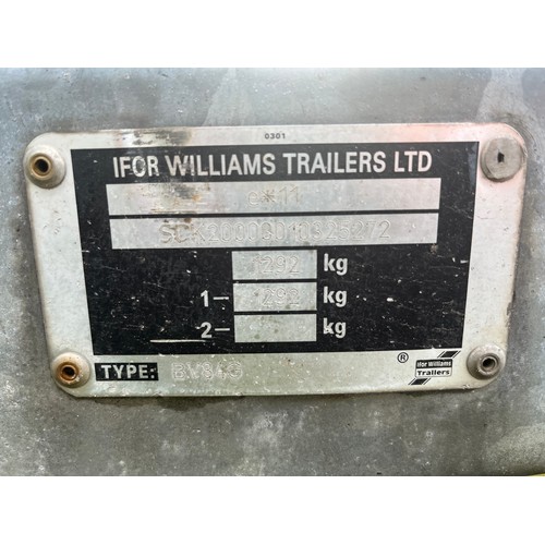1553 - Ifor Williams BV84G box trailer