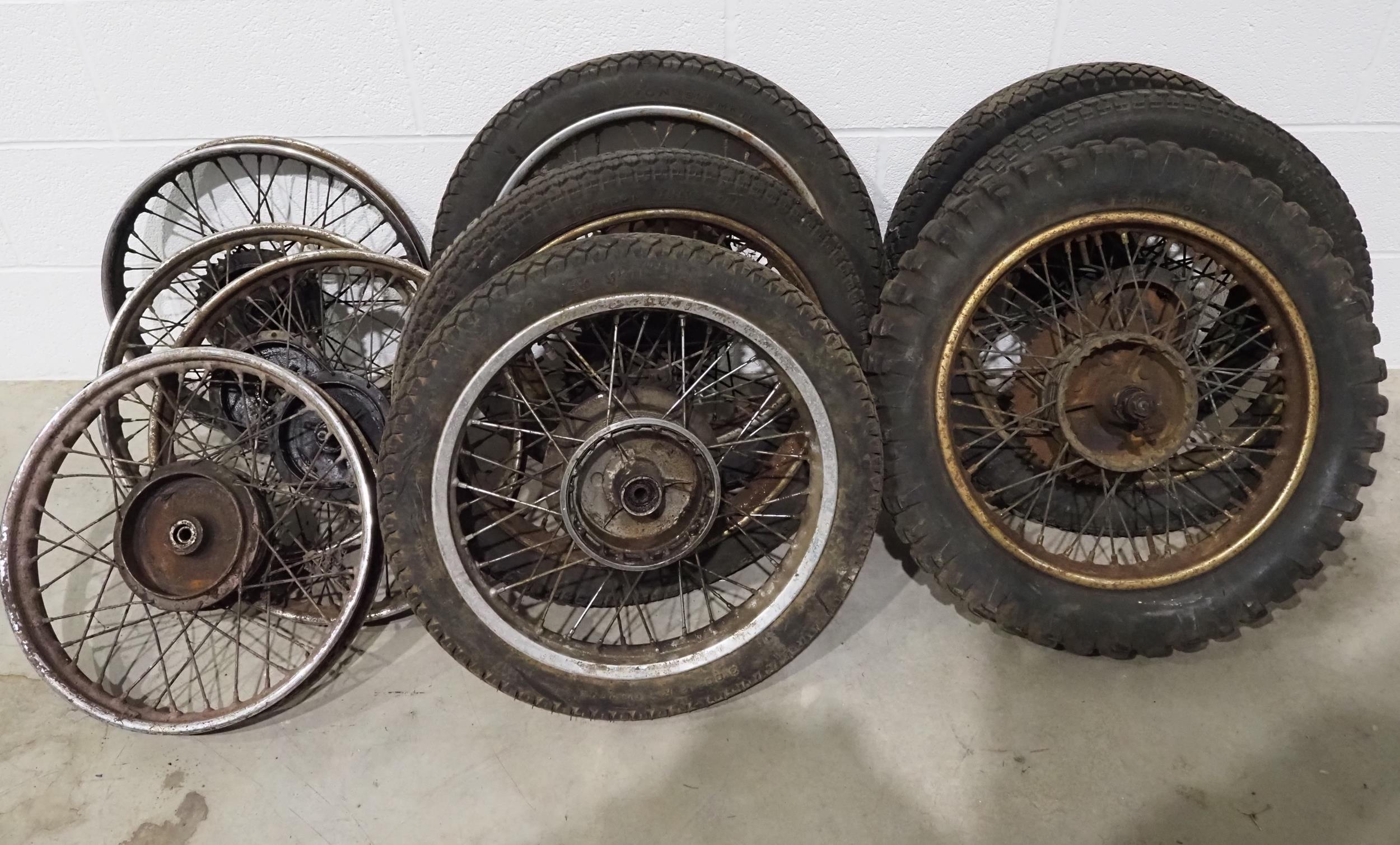 Quantity of motorcycle wheels and tyres 10