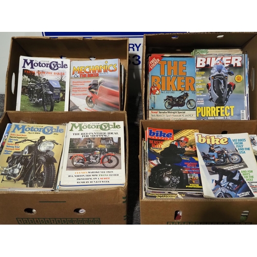 95 - Large quantity of assorted motorcycle magazines and literature