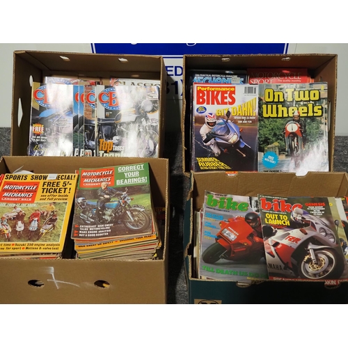 96 - Large quantity of assorted motorcycle magazines and literature