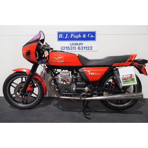 801 - Moto Guzzi V50 Monza motorcycle. 1979. 490cc. Frame No. PB14817 
Engine No. 15193
Property of a dece... 