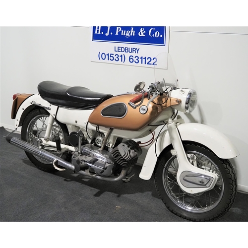 804 - Ariel Arrow Super Sports motorcycle. 1961. 247cc. 
Matching Frame and Engine No. T23701G Property of... 