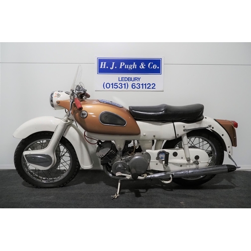 804 - Ariel Arrow Super Sports motorcycle. 1961. 247cc. 
Matching Frame and Engine No. T23701G Property of... 