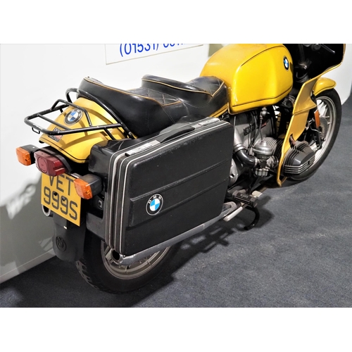 805 - BMW R100RS motorcycle. 1978. 980cc. Matching Frame and Engine No. 6089066
Property of a deceased est... 