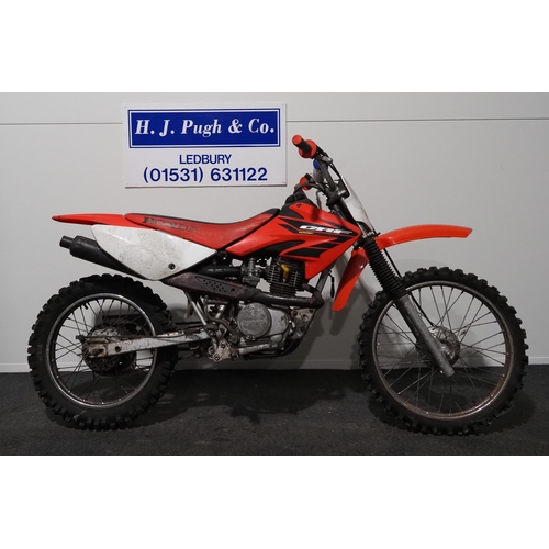 Honda CRF100 scrambler. Frame No. JH2HE0SA04K0V0351 No docs.