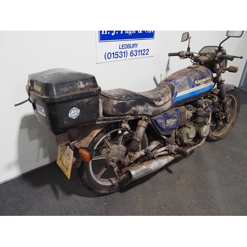 Kawasaki GT550 motorcycle. 1989. 553cc. Frame No. KZ550G