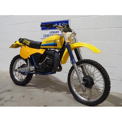 thumbnail image 2 of 1982 Suzuki PE 175 Full Floater Swingarm Decal Set - Vintage Motocross By Evolution MX 2 of 4