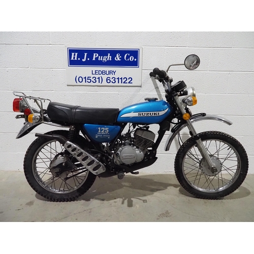 Suzuki TC125 motorcycle. 1970s. Good compression Frame No. TC125-49906 ...