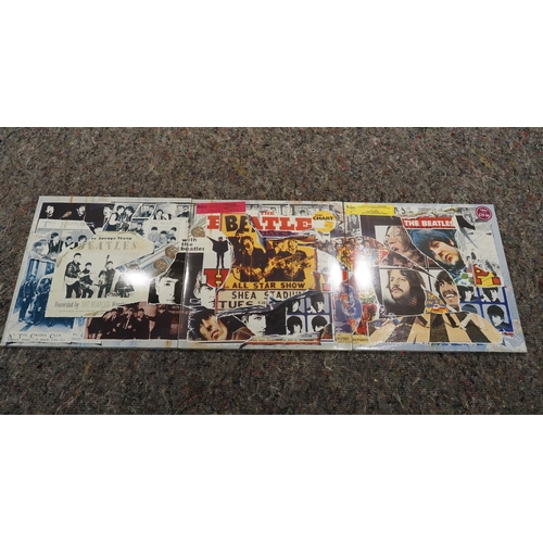46 - The Beatles Anthology 1, 2 & 3 vinyl records with 2 & 3 in original cellophane wrapper