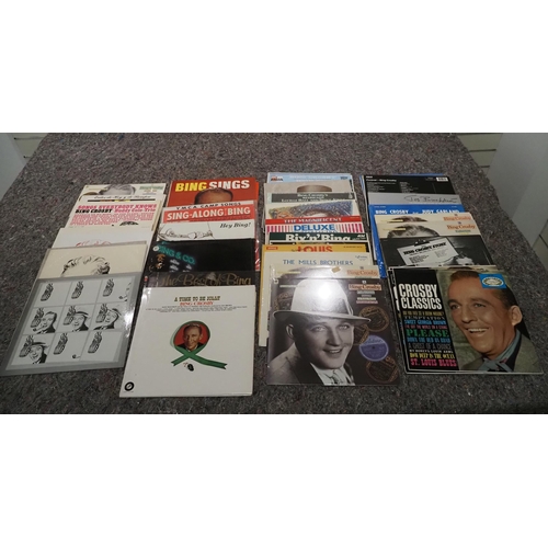 53 - Large quantity of mostly Bing Crosby vinyl records