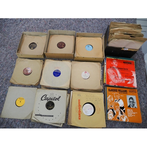 90 - Large quantity of jazz and other vinyl records to include Vera Lynn and Bob Hope