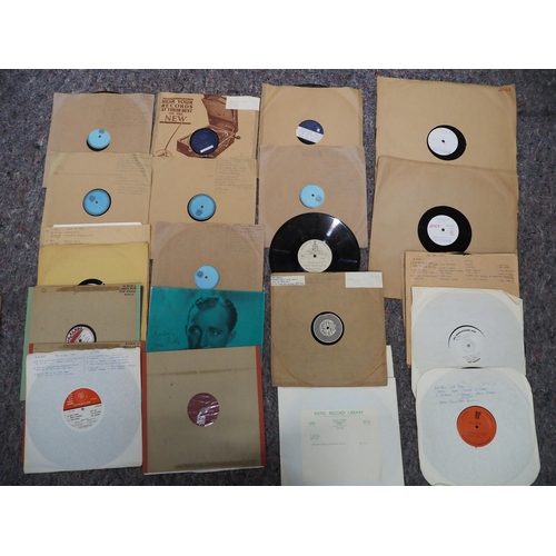 115 - Assorted vinyl record test pressings to include Bing Crosby