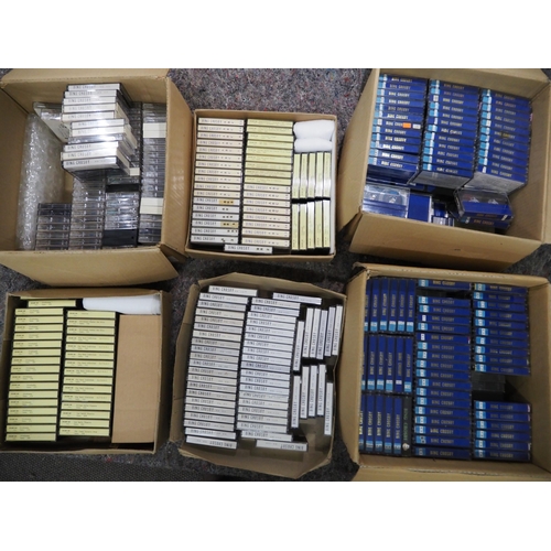 124 - Large quantity of cassette tape recordings of Bing Crosby from radio and TV shows