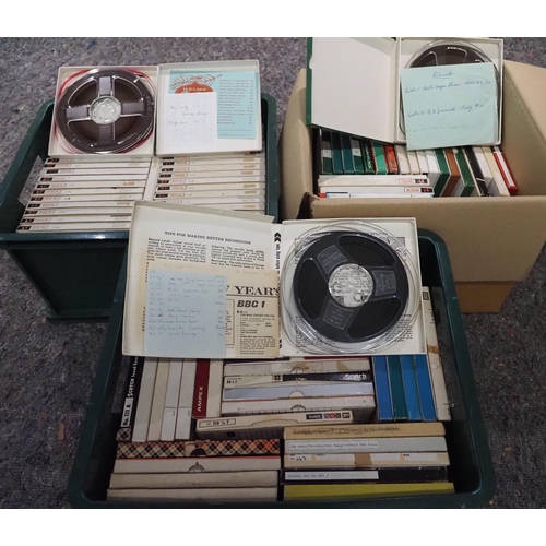 127 - Large quantity of tape recordings of TV shows featuring Bing Crosby and Bob Hope