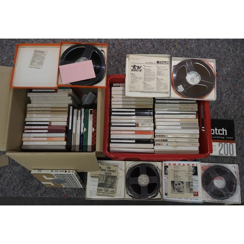 132 - Tape recordings of British TV shows in the 1960's featuring Bing Crosby and others