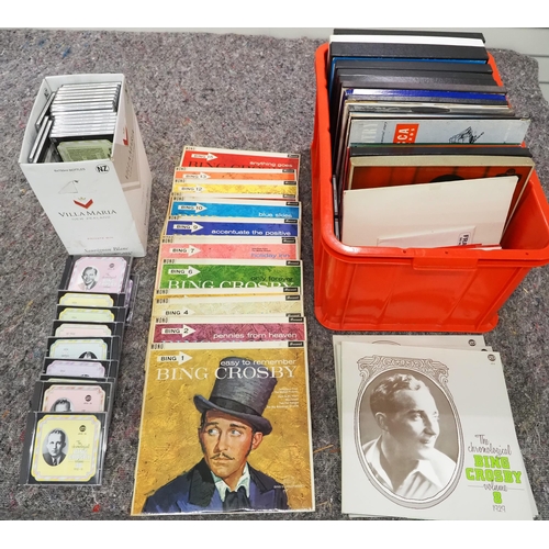 148 - Complete sets of The Chronological Bing Crosby on CD & LP plus various CD & LP box sets.