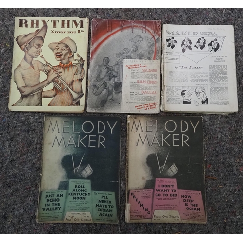 149 - The Melody Maker magazines from 1930's and Rhythm magazines from 1930's