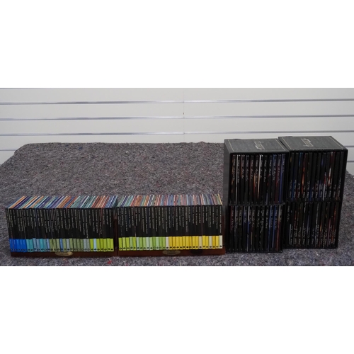 15 - Complete 62 CD set The Classic Composers with wooden stands plus 48 CD classical collection